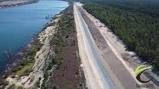 Klinger See 24.08.2024 - Bau des Zulaufgrabens für die Flutung aus der Tranitz