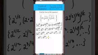 Evaluating the limit of a sequence - limit of {sqrt(2), sqrt(sqrt(2)), sqrt(sqrt(sqrt(2))),...}