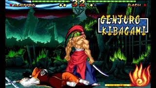 Samurai Shodown V: Genjuro playthrough lvl-8 【60fps】