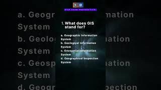 Q.101. GISP EXAM PREP—GIS #interview #gis #arcgis #arcgistutorial #arcgispro #quiz #exam #shorts