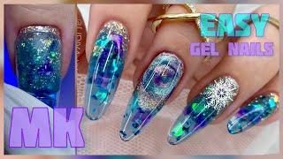 WOW!!! Gel Nails / Winter Manicure Aquadesign / Top Form Extensions