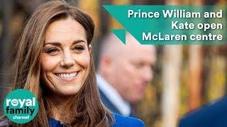 Prince William and Kate open McLaren centre