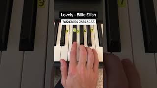 Lovely - Billie Eilish Easy Piano Tutorial