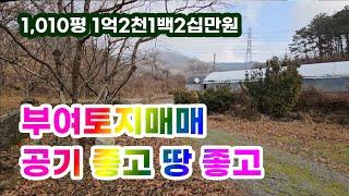 [토지매매] 충청남도 부여토지매매  공기 좋고 땅 좋고 (매물번호04)