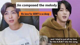 The behind story of making BTS Jin song "Moon"