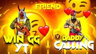 WIN GG YT VS  DADDY CALLING CHALLENGE CLASH SQUAD CUSTOM | FF GOD WIN GG YT GARENA FREE FIRE