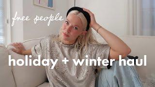 Free People try-on HAUL: holiday + winter style