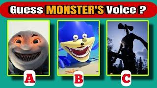 Guess The Monster's Voice || Thomas Exe  The Sonic Tapes  Siren Head