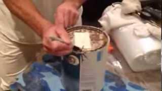 How to open a rusty paint can. Benjamin Moore