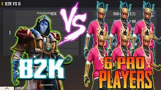 B2K BORN2KILL VS 6 PRO SEASON 2 PLAYERS | ROOM AFTER UPDATE 1VS6 AWM GOD VS HIPHOP PLAYERS