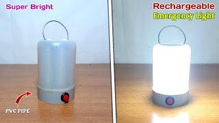 How to Make High Quality Rechargeable Emergency Light at Home | Powerful Emergency Light