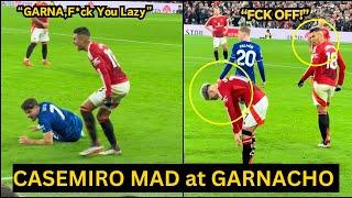 Unseen VIRAL Footage shows Casemiro was SCREAMING at Garnacho after Crazy Mistake vs Chelsea-Man Utd