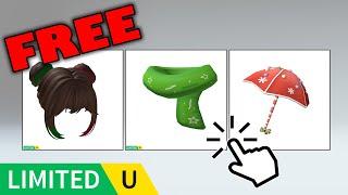 FREE LIMITED UGC | New Hair, Scarf & Umbrella UGC Drop Later in Raise a Rainbocorn! on Roblox