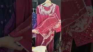 crimson beautiful suit stiched foe nazia | overseas