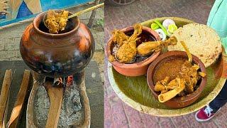 पानी के मटको में बना मटन रोहिडा खाया है कभी? Shekhawati Village Style Nonveg Food | Jaipur food tour