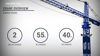 Tender presentation showing construction sequence and logistics using a Revit Model. #bim