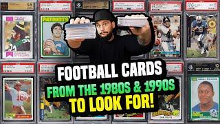 Football Cards from the 1980's and 1990's Worth Money to Look For In You Collection  #footballcards