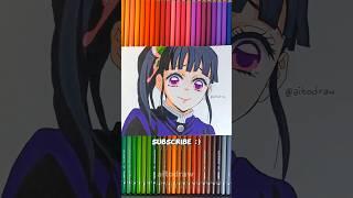 Kanao Tsuyuri Drawing | Kimetsu no Yaiba Drawing #shorts