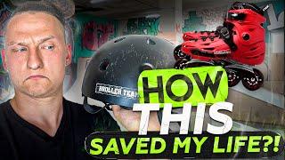 HOW HELMET SAVED MY LIFE ON INLINESKATES?