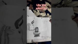 Drawing for Nandi and shivling #short like share subscribe please 