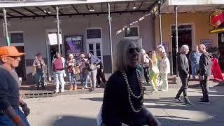 Pre Mardi Gras Bourbon Street hot girls flash to get beads. It’s a tradition historically