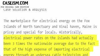 The Fox Islands Wind Project (A)  Case Solution & Analysis Caseism.com