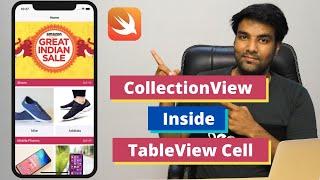 Adding Collection view in Table view cell in Swift 5.2 | Ecommerce home page