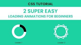 2 Easy Loading Animations For Beginners | CSS Tutorial