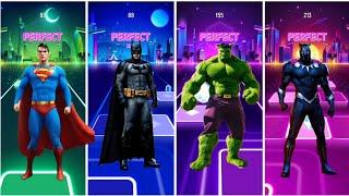 Superman  Batman  Hulk  Black Panther  Tiles EDM Rush  Who Will Win ⁉️