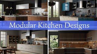 Modular Kitchen Designs | Open Kitchen Cabinet Colors | Modern Home Interior Design Ideas