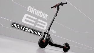 2025 Ninebot E3 D: Neuer E-Scooter mit Federung und 55 km Reichweite