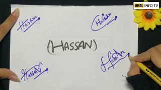 Hassan Name Signature - Handwritten Signature Style for Hassan Name