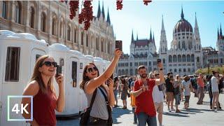 Walking Tour of Budapest Hungary - From the Medieval Castle to Old Town in 4K HDR