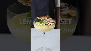 Lemon posset with matzah brittle #pesach #passover #pesachrecipe #dessert #lemonposset