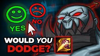 Support Locks in Smite Sion, Would you Dodge?