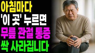 병원 다녀도, 진통제도 소용없던 무릎 통증 '이곳'을 만지니 싹 사라졌습니다! ｜노후건강｜행복한노후｜오디오북