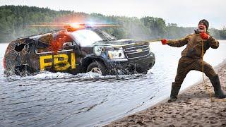 Found Police Vehicle Underwater While Magnet Fishing! FEDS INVOLVED