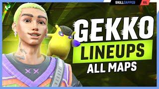 The BEST Gekko Lineups for EVERY MAP! - Offense Gekko Dizzy Lineups - Valorant Guide