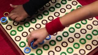 Ringbrett nach Montessori 1x1