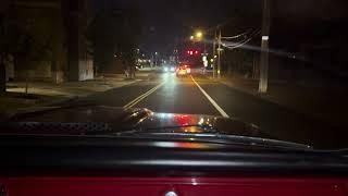 Matt doing a burnout in his 72 Chevy