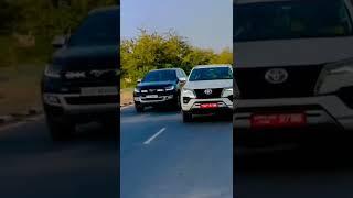 fortuner versus Jaguar SUV#blacklover #jaguar