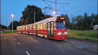 HTM tramlijn 1 Delft Tanthof - Scheveningen Noorderstrand | omleiding Laakkade | BN GTL8 3117 | 2024