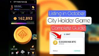 City Holder Bot Telegram | City Holder Wallet Connect | City Holder Game Listing Date