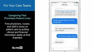 See the Kore.ai Healthcare Bots Come to Life