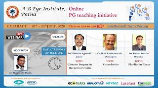 Cataract, Day 2, online PG teaching initiative