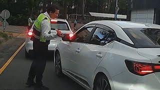 The top security at Han Shen Arena taught a lesson to a rude driver (license plate: BVN-7938)