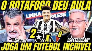 MÍDIA SE RENDE APÓS ATROPELO DO BOTAFOGO SOBRE O FORTALEZA E RASGA ELOGIOS AO FOGÃO!