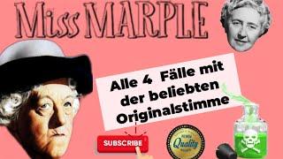 MISS MARPLE -  Alle 4 FÄLLE mit Mr.Stringer   DAS ORIGINAL !  #krimihörspiel   #missmarple #hörmalzu