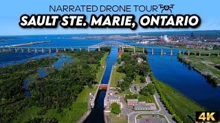 Soaring Over Sault Ste. Marie: Discover Ontario’s Gateway in 4K! 