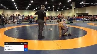 77 Kg Semifinal Tyler Dow Wisconsin Regional Training Center Vs Ryan Epps Unattached